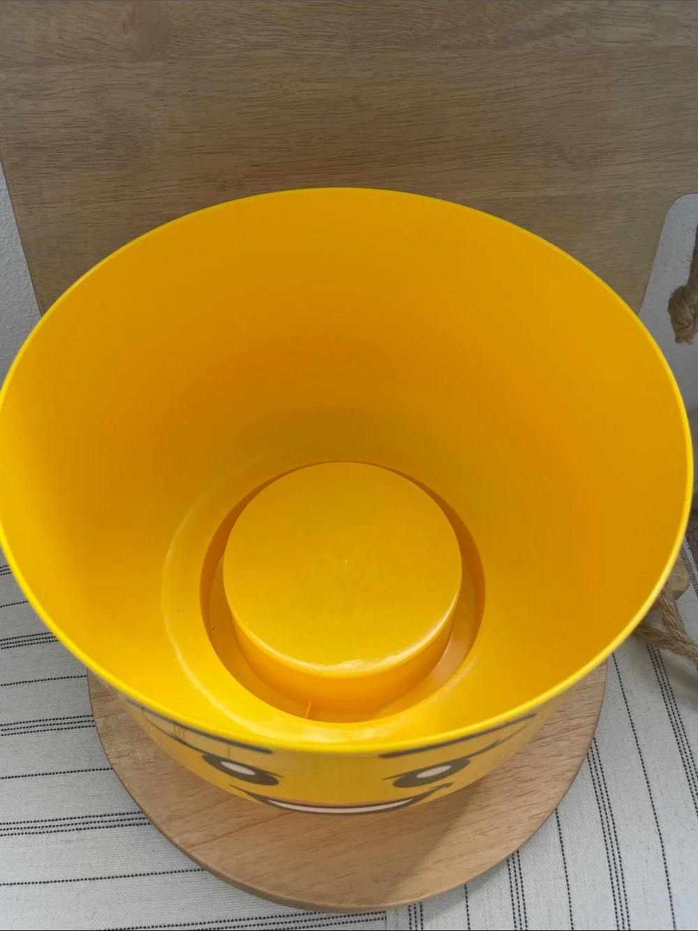 SALE! Large Lego Storage Playful Yellow Minifigure-Style Storage Jar ~11” Tall